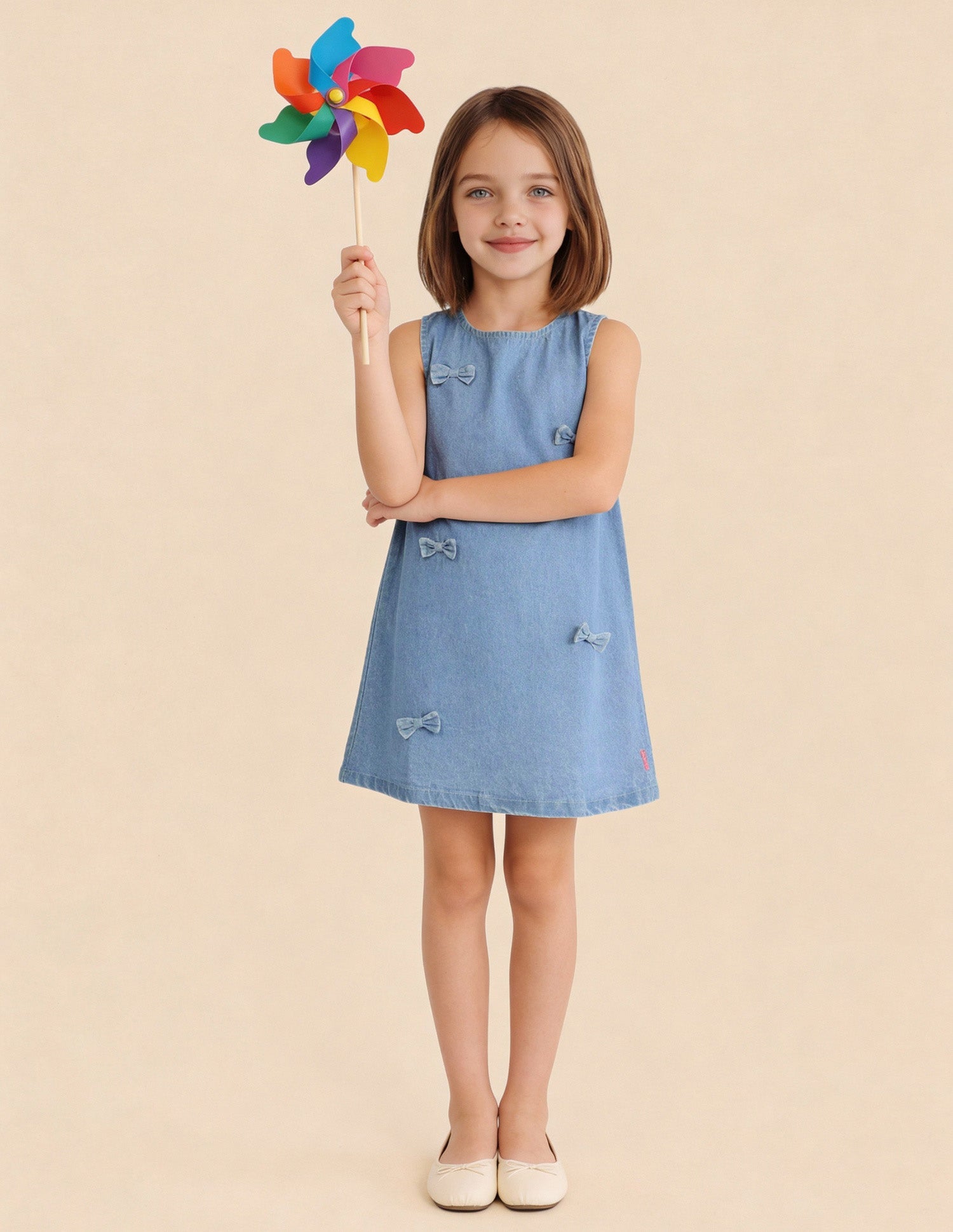 Girls Embellished A-line Dress