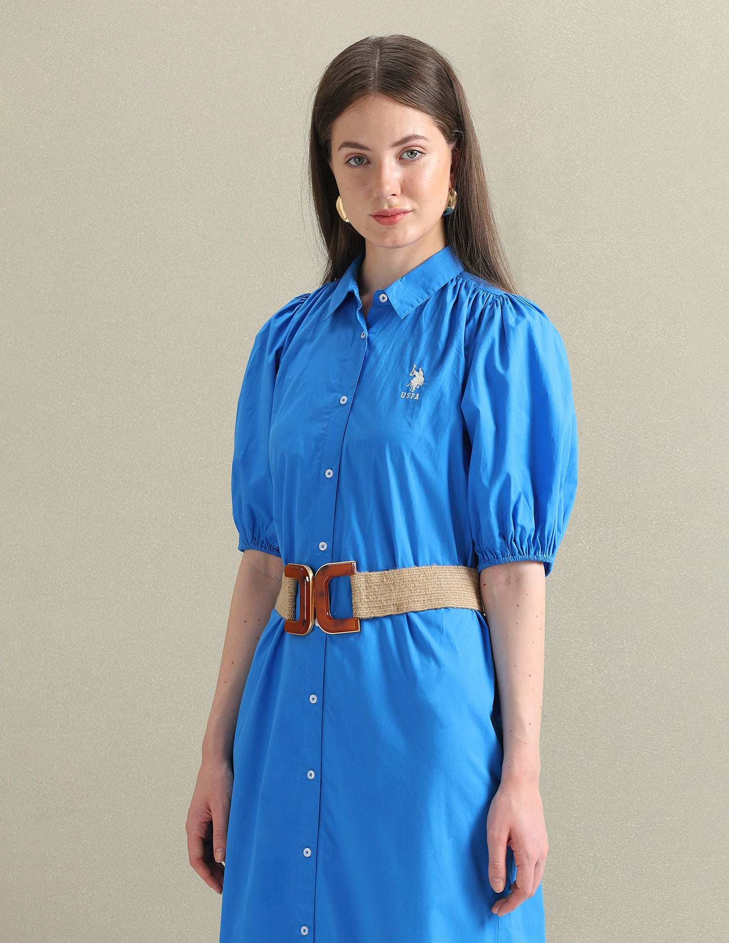 Pure Cotton Relaxed Shirt Dress
