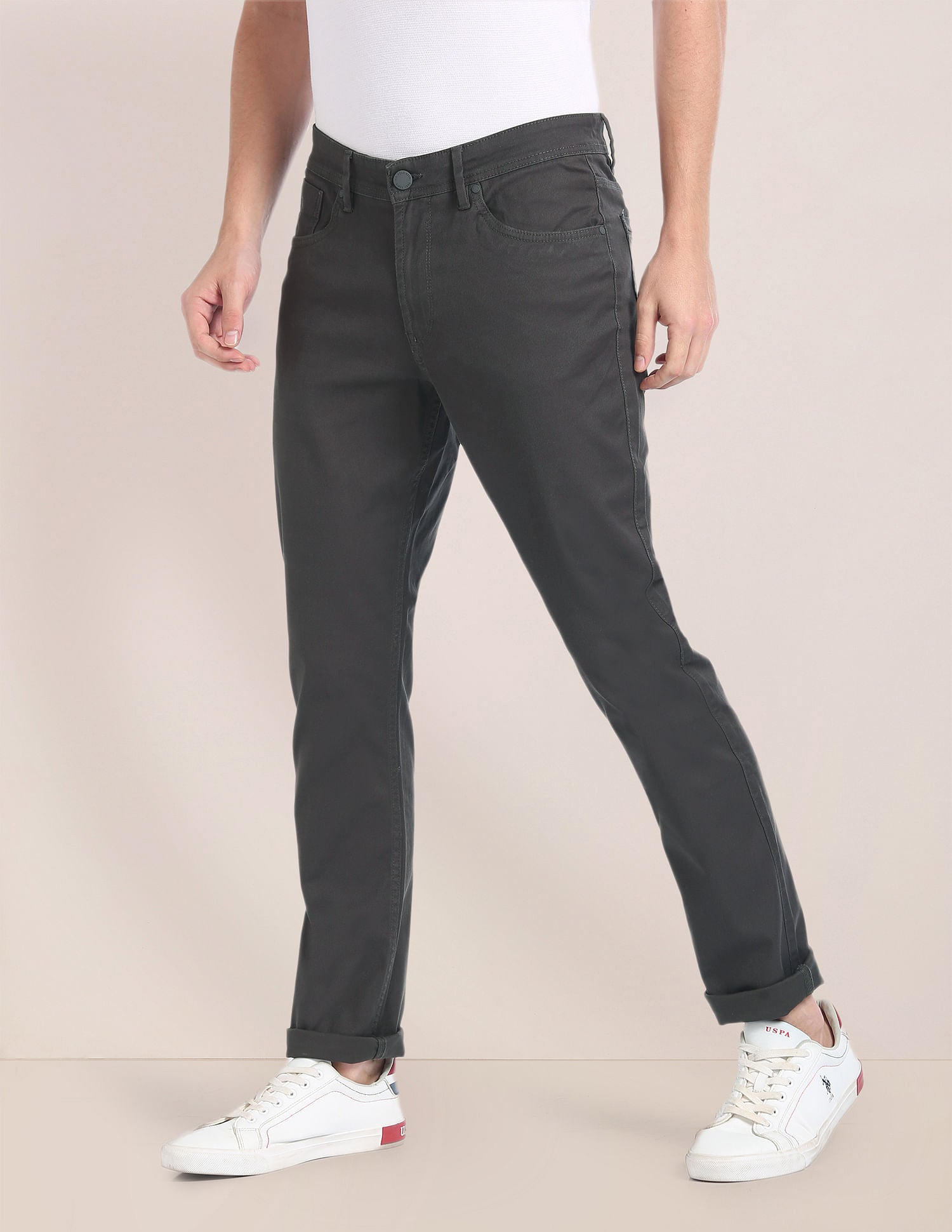 Brandon Slim Tapered Fit Twill Chinos