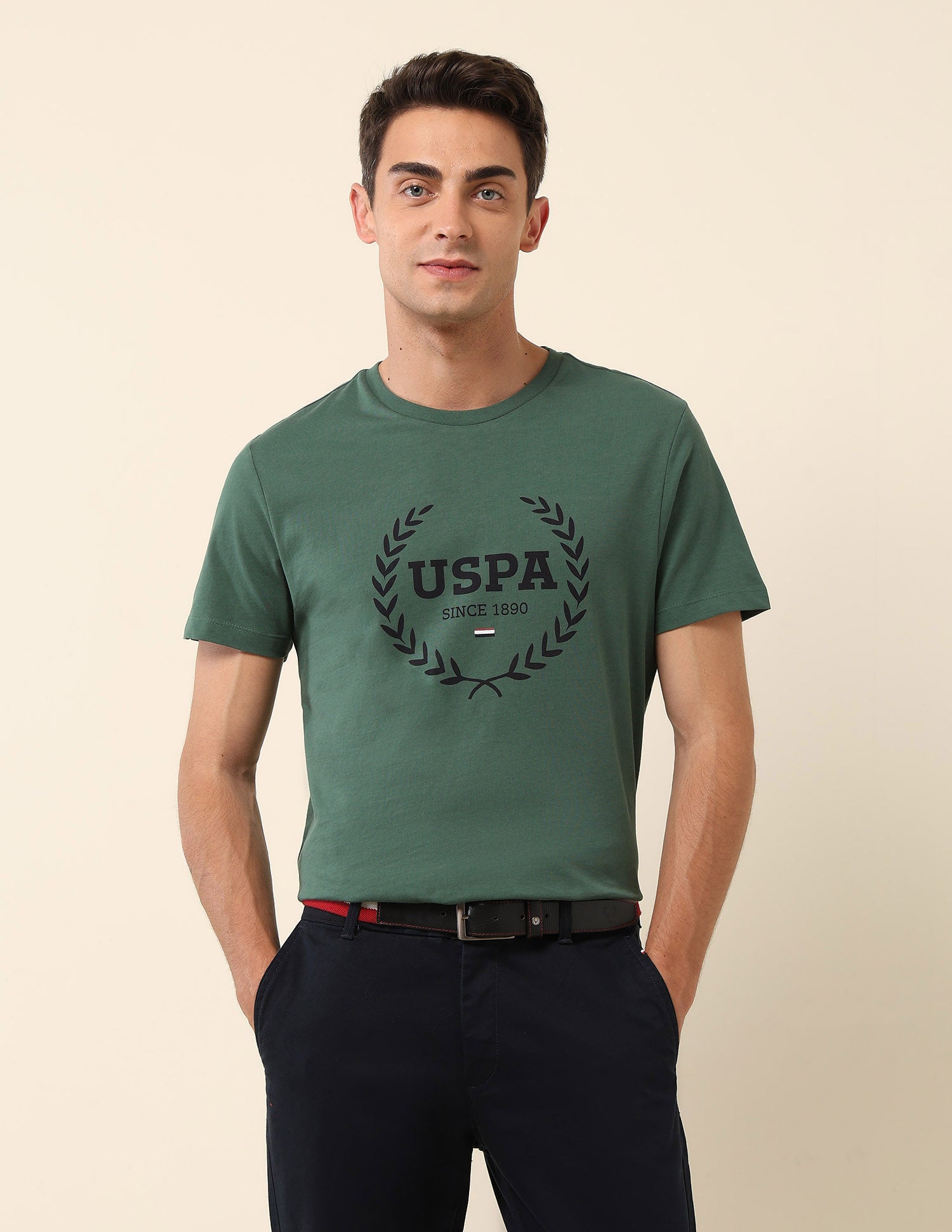 Brand Printed Pure Cotton T-Shirt