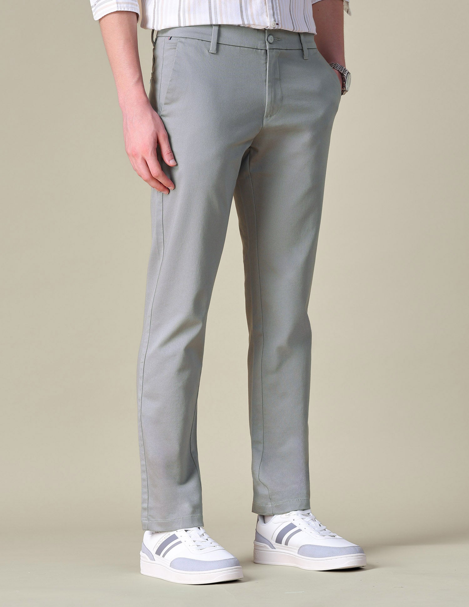 Dobby Denver Slim Fit Trousers