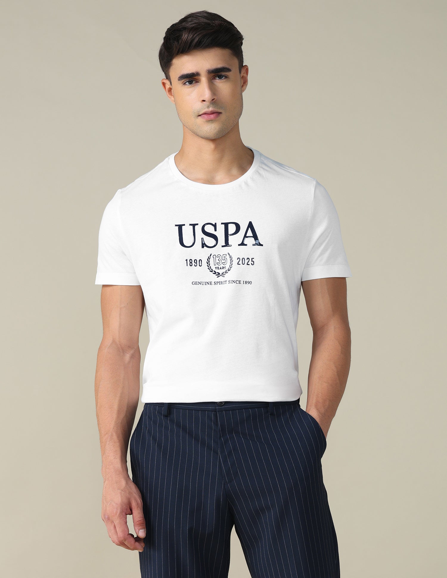 Brand Printed Regular Fit T-shirt