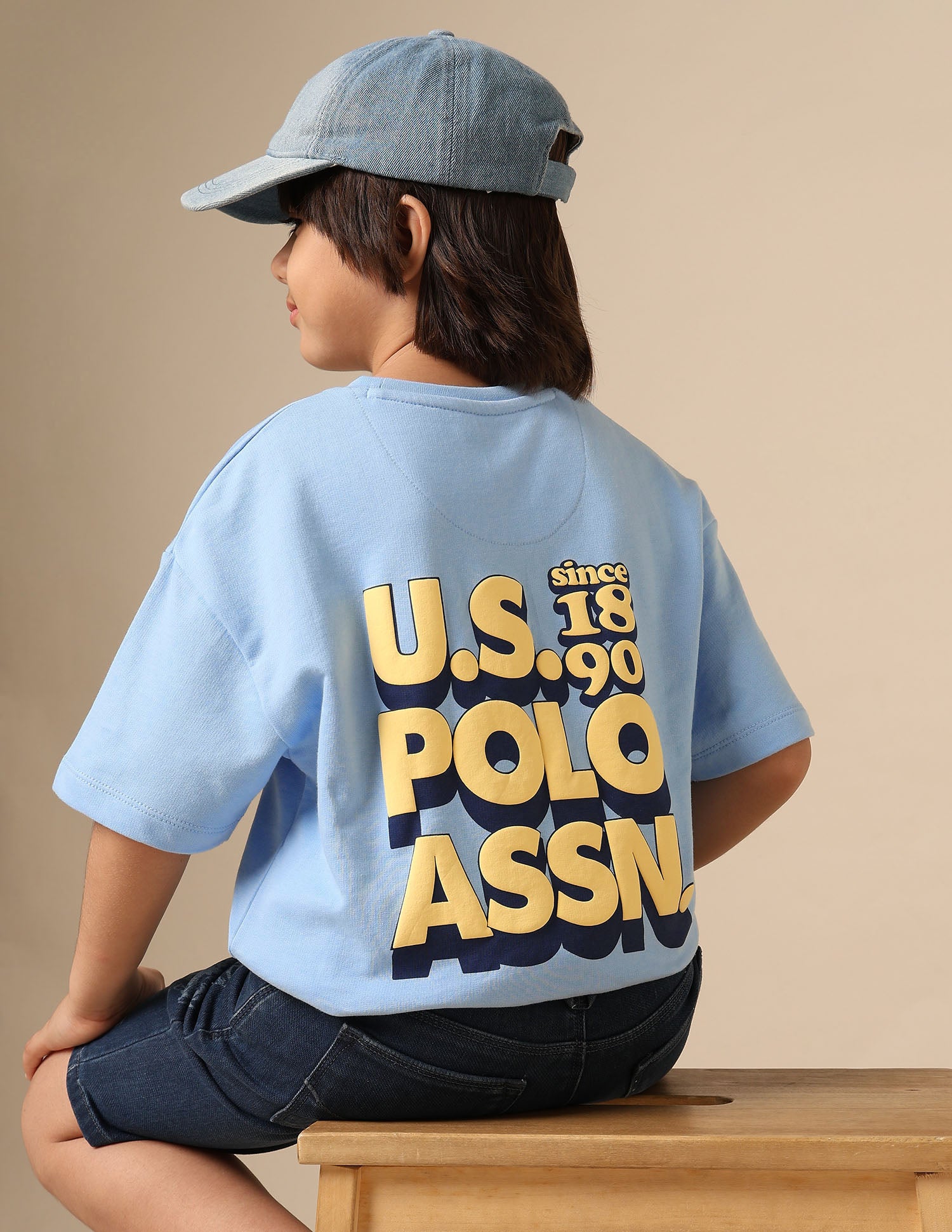 Boys Brand Printed Boxy Fit T Shirt