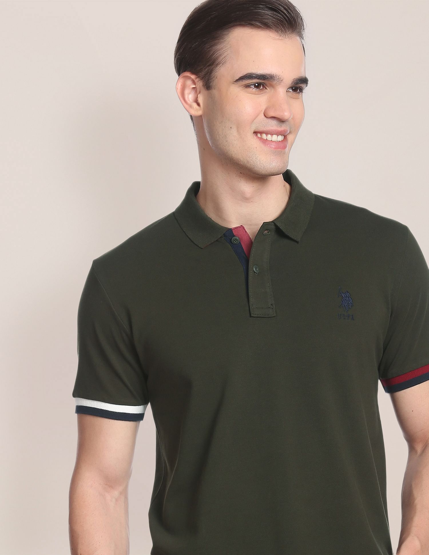 Solid Pique Stretch Polo Shirt – U.S. Polo Assn. India