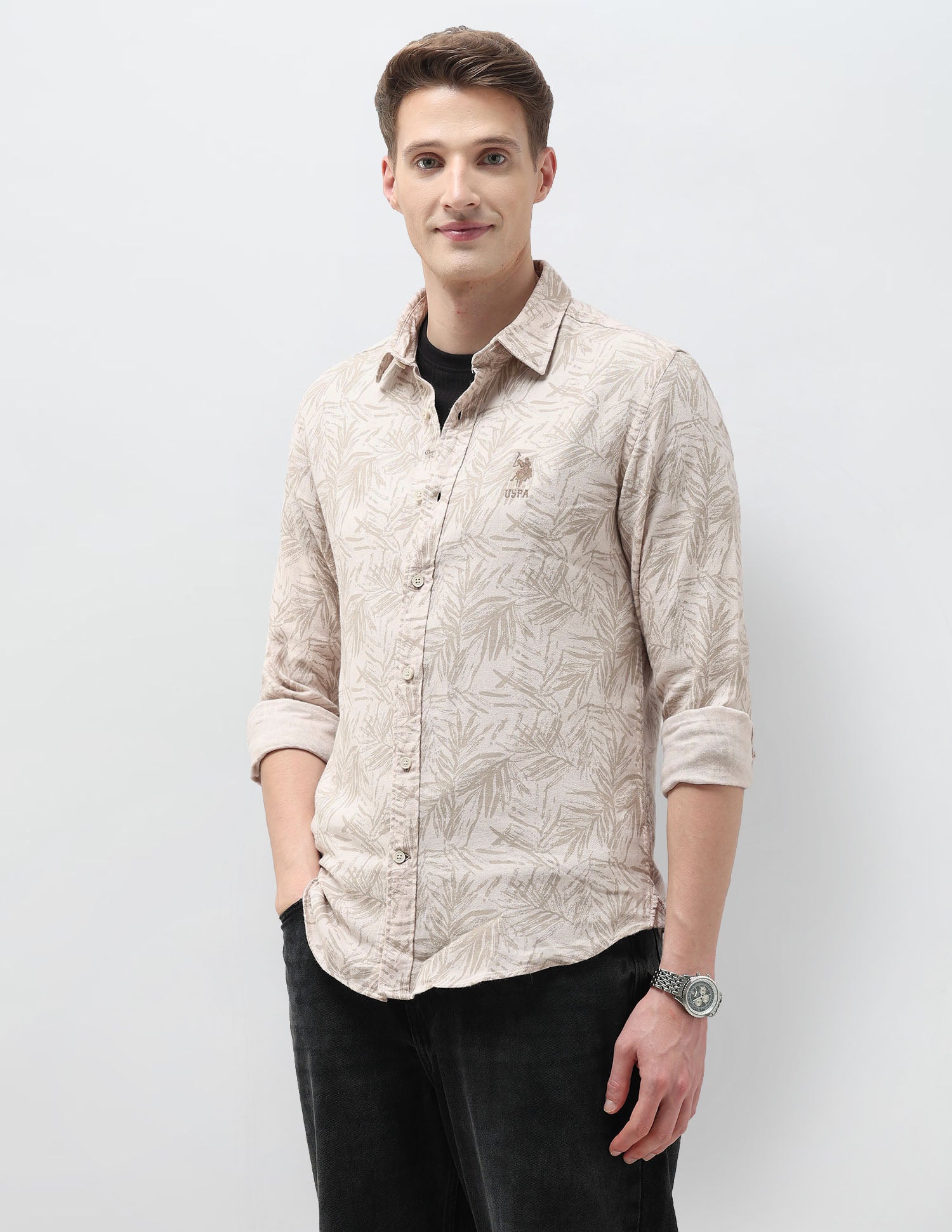 Tropical Printed Regular Fit Shirt