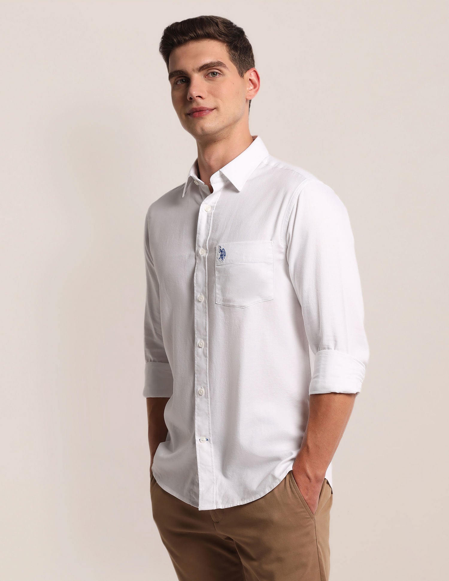 Solid Tailored Fit Shirt – U.S. Polo Assn. India