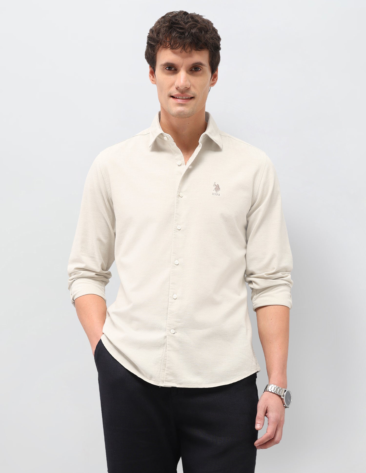 Regular Fit Solid Shirt