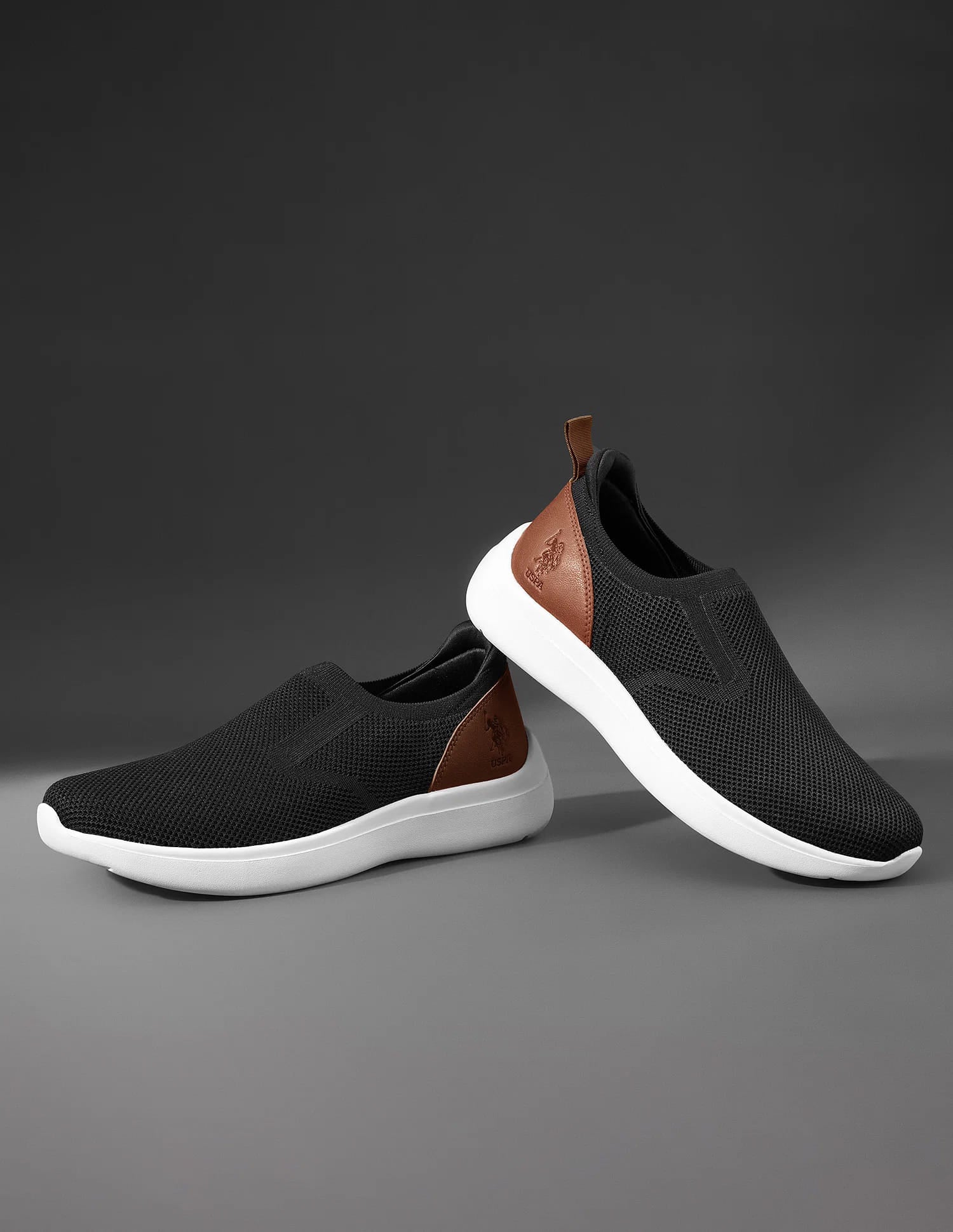 Men Tenore 2.0 Black Uspa Sport  Sneaker Slip On Black - U.S. Polo Assn. India | Large