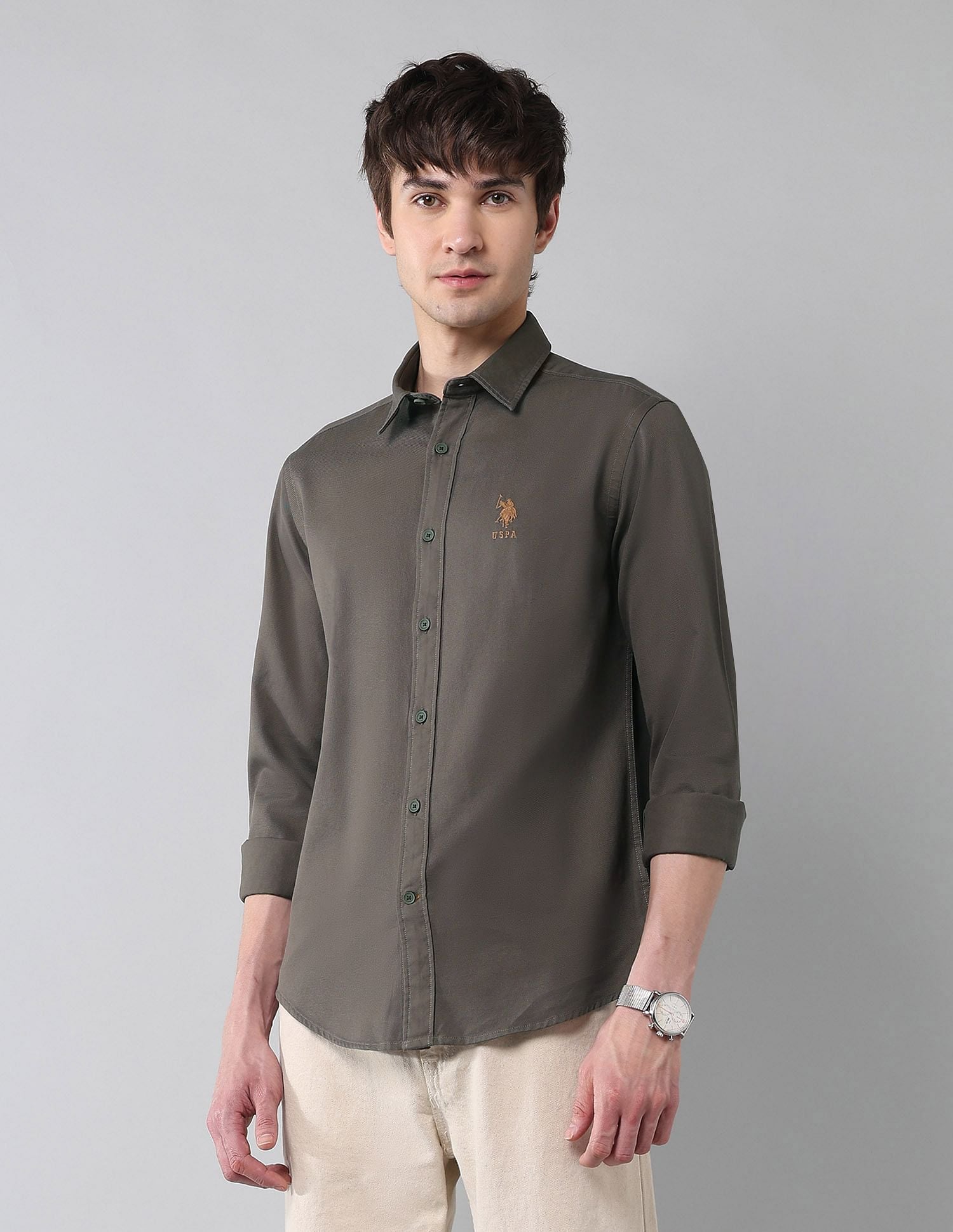 Solid Cavalry Twill Shirt