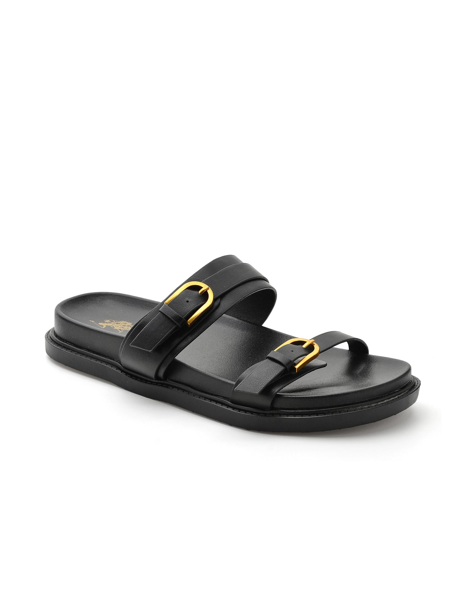 Textured Vincenza Slippers Black - U.S. POLO ASSN. | Large