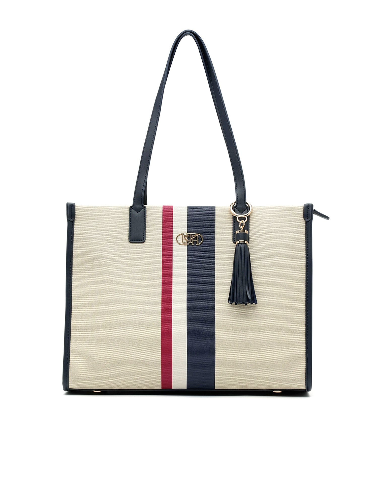 Valour Striped Tote Bag