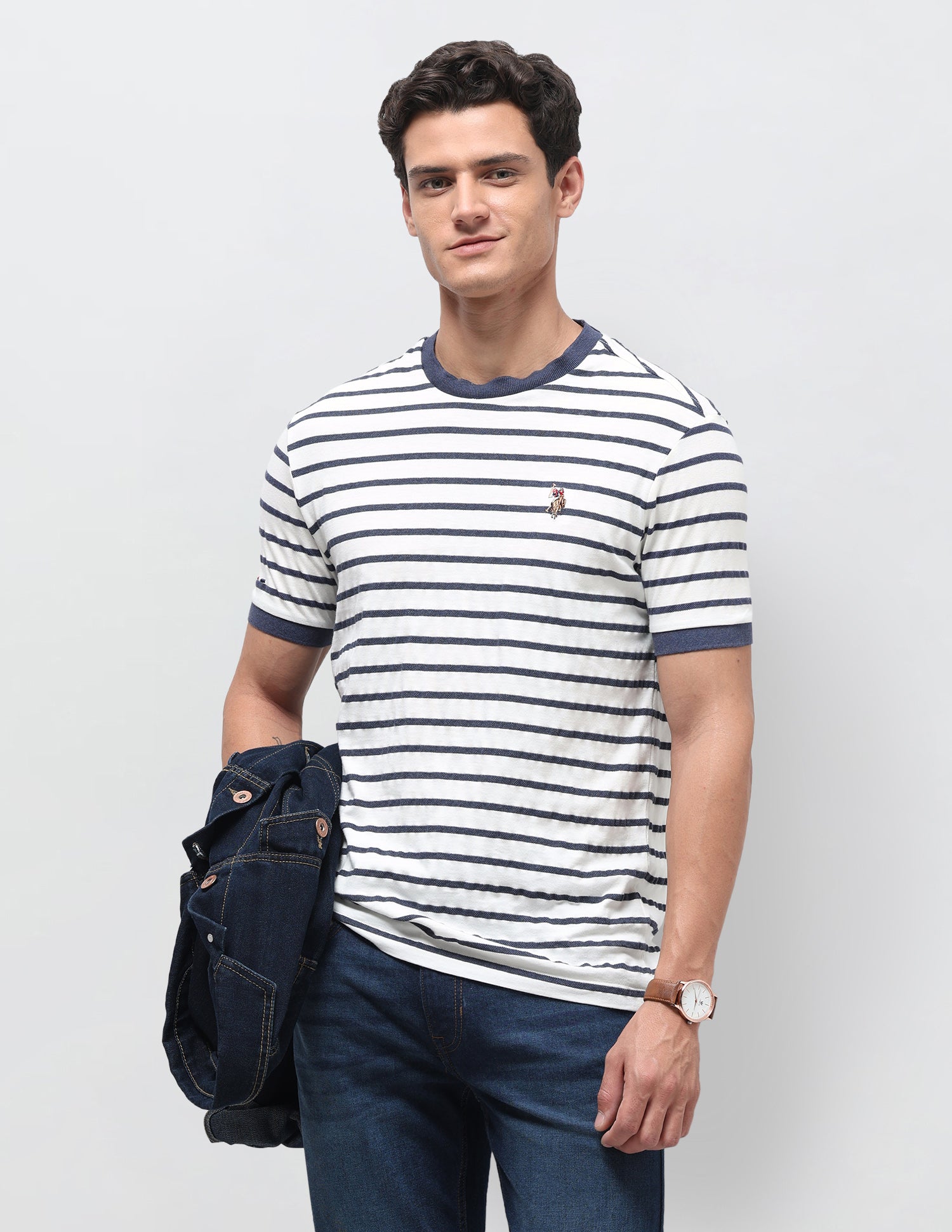 Horizontal Striped Slim Fit T-Shirt