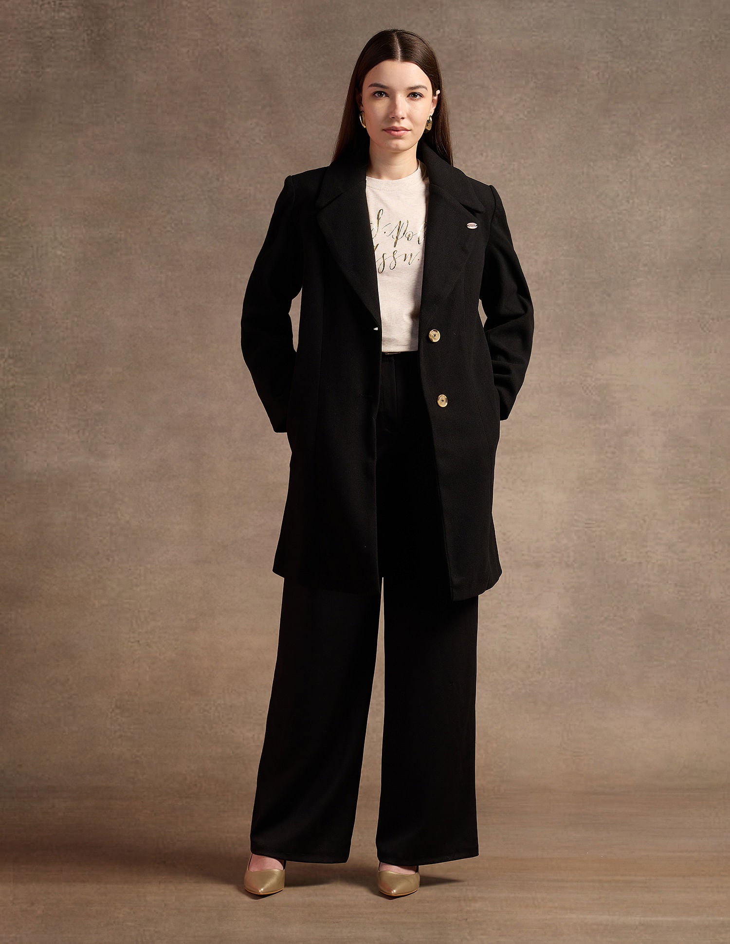 Long Line Solid Jacket