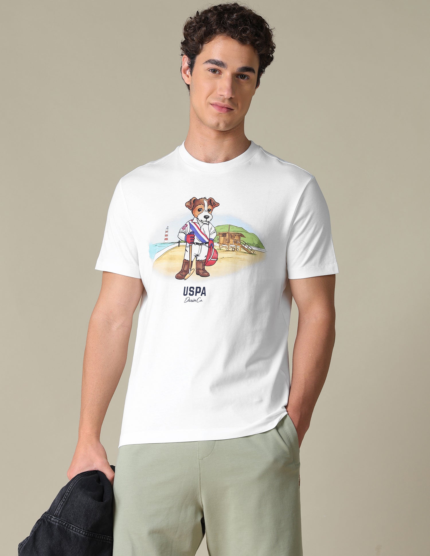 Graphic Brand Printed Slim Fit T-Shirt