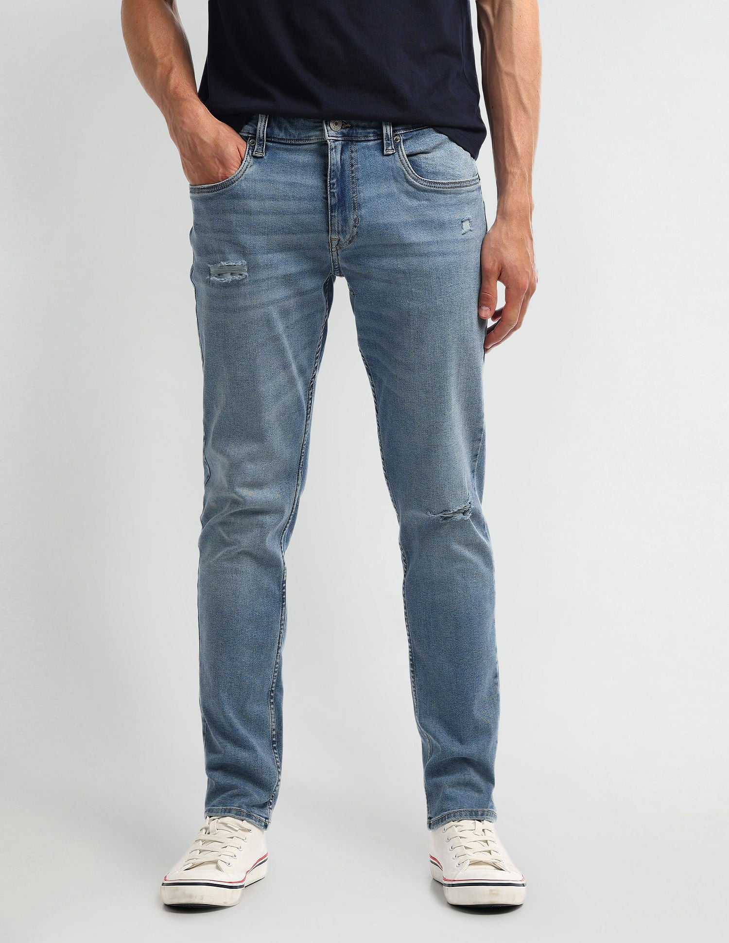 Brandon Slim Tapered Blue Jeans Blue - U.S. Polo Assn. India | Large