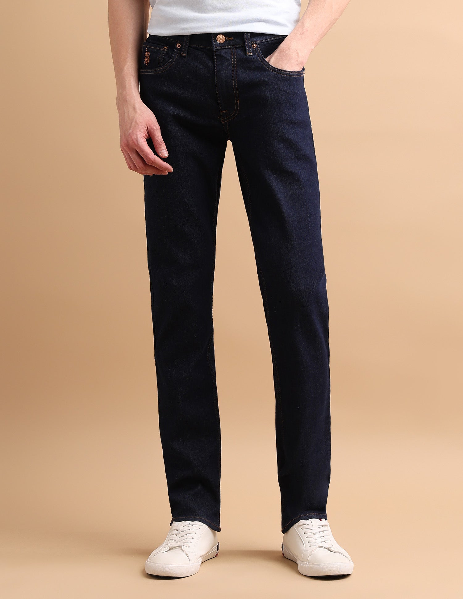 Brandon Slim Tapered Fit Blue Jeans