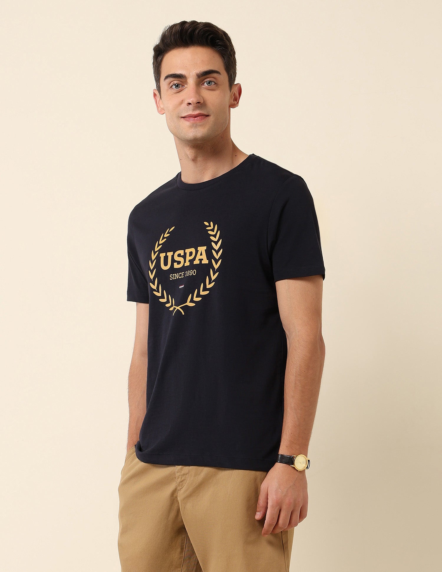 Brand Printed Pure Cotton T-Shirt