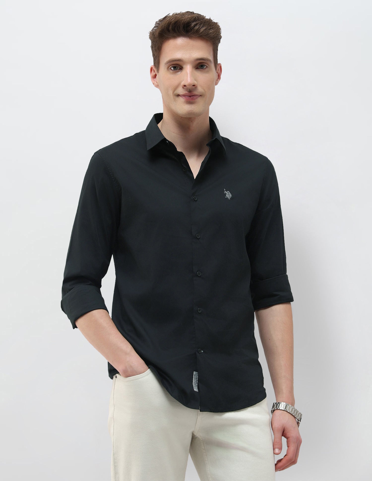 Black & Gold Regular Fit Shirt