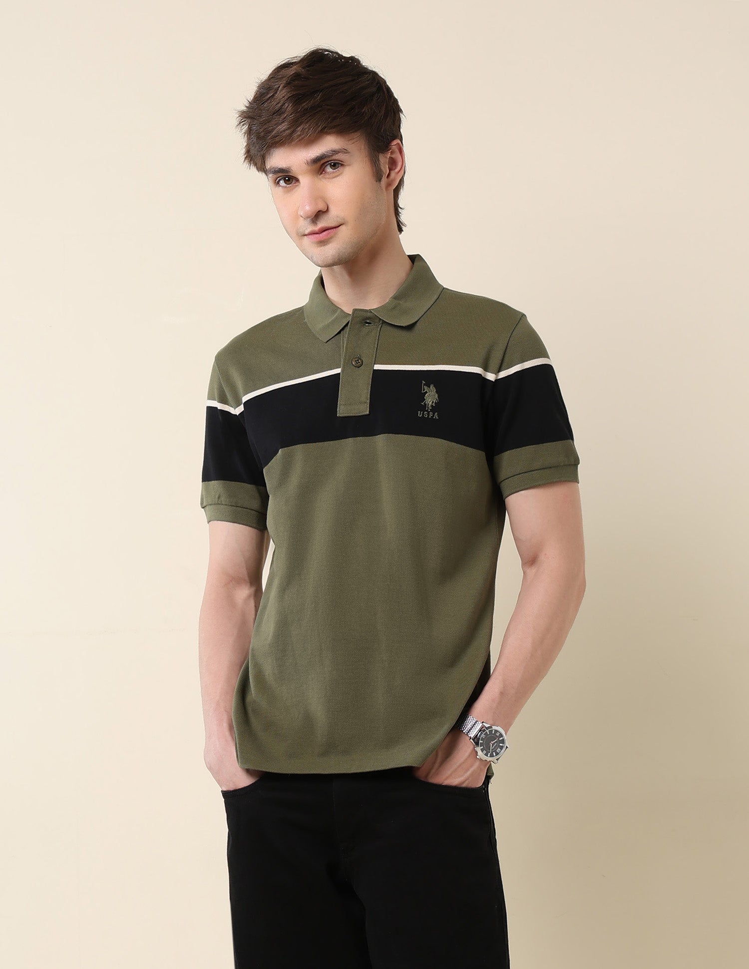 Colourblocked Classic Polo Shirt