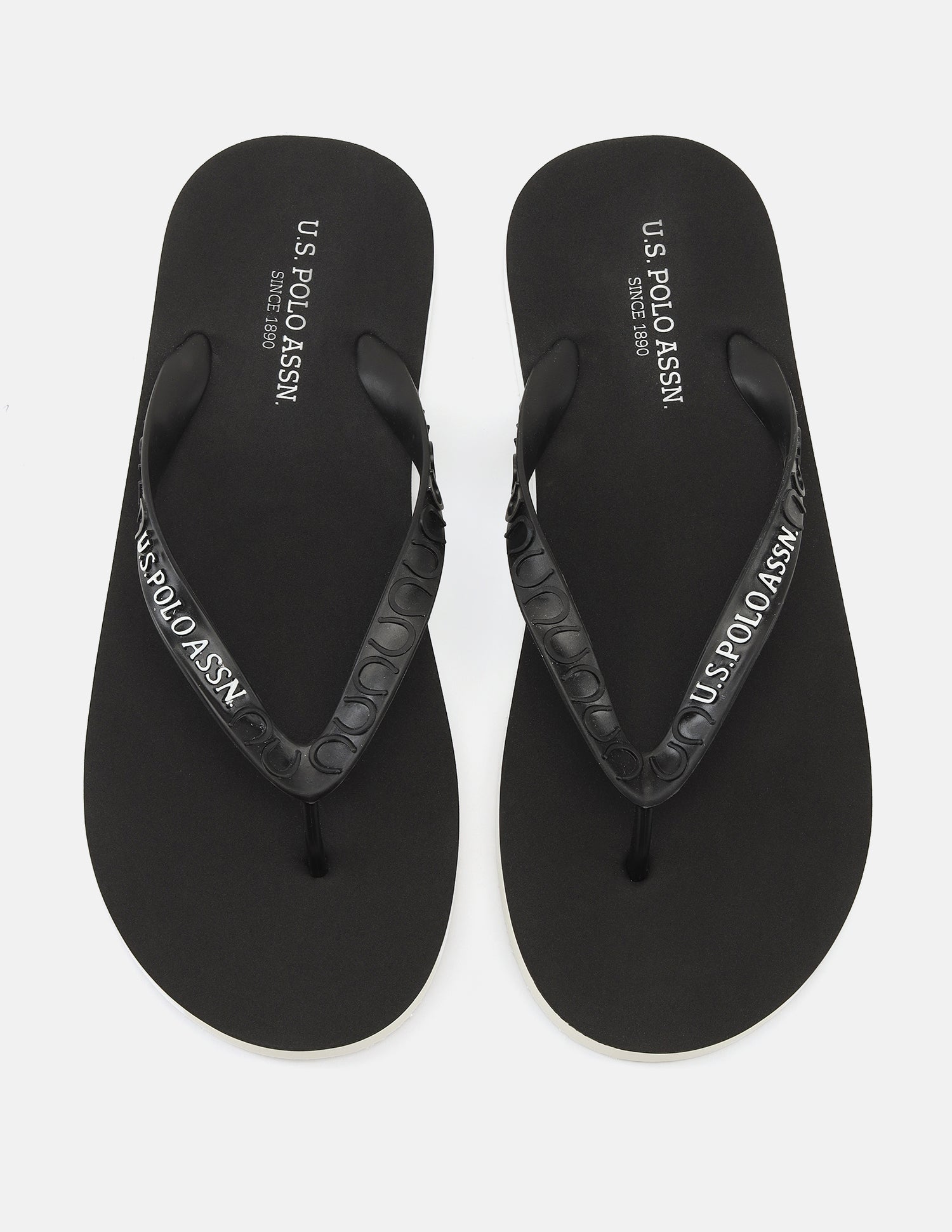 Murphy Flip Flops Black - U.S. Polo Assn. India | Large