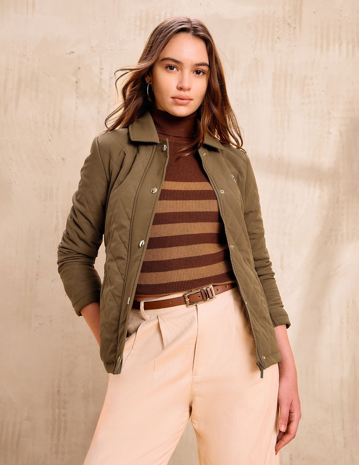 Brand Printed Regular Fit Jacket