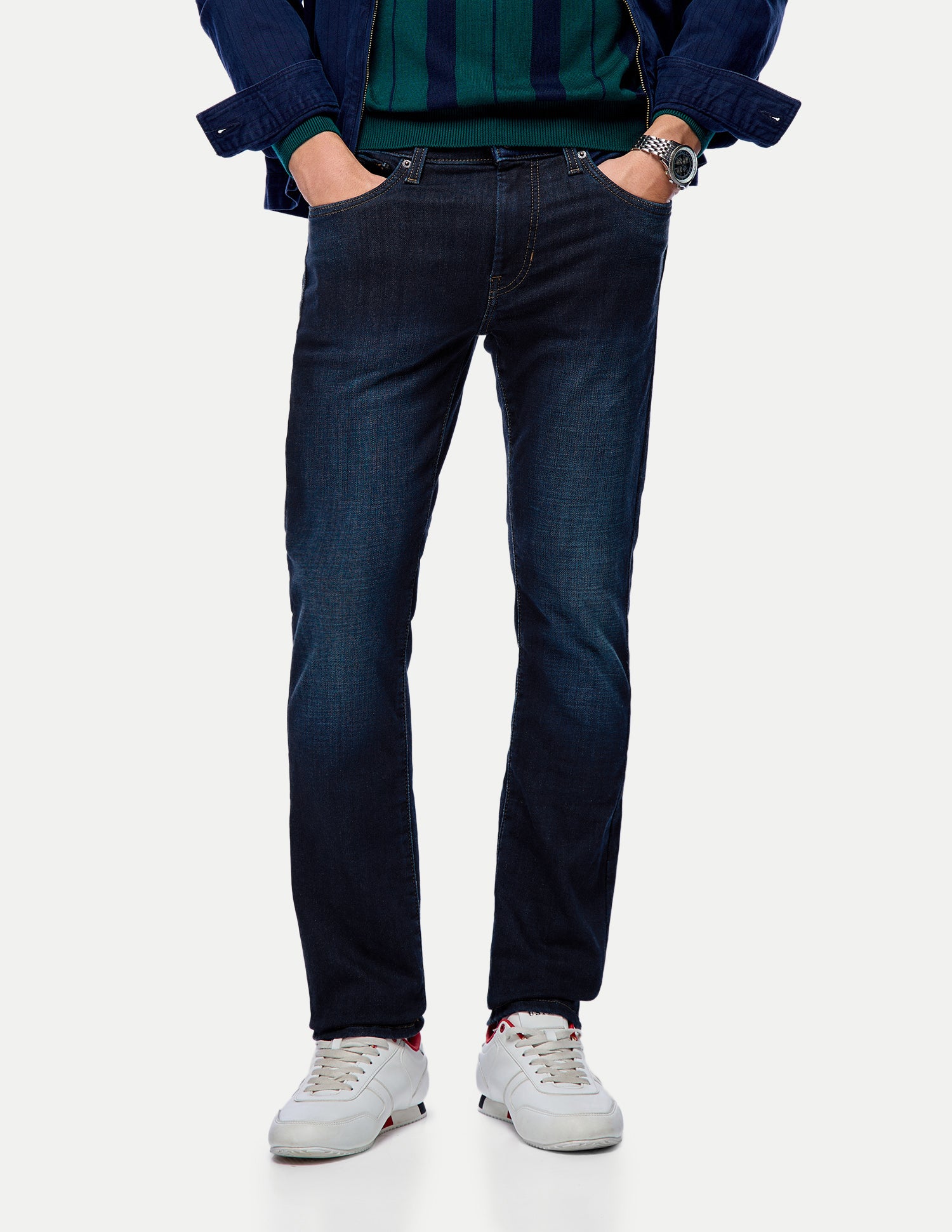 Regallo Skinny Fit Blue Jeans Dark Blue - U.S. Polo Assn. India | Large