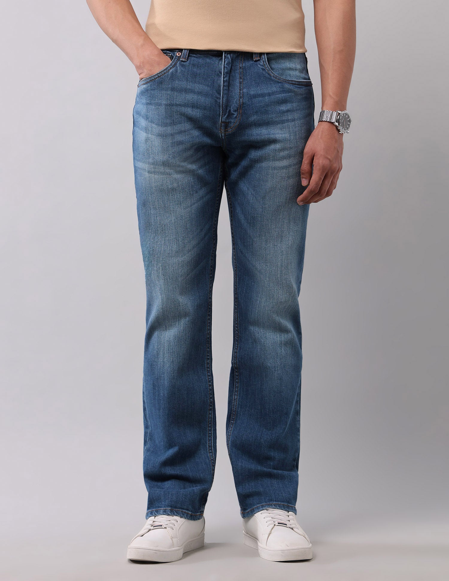 Harold Slim Straight Fit Blue Jeans