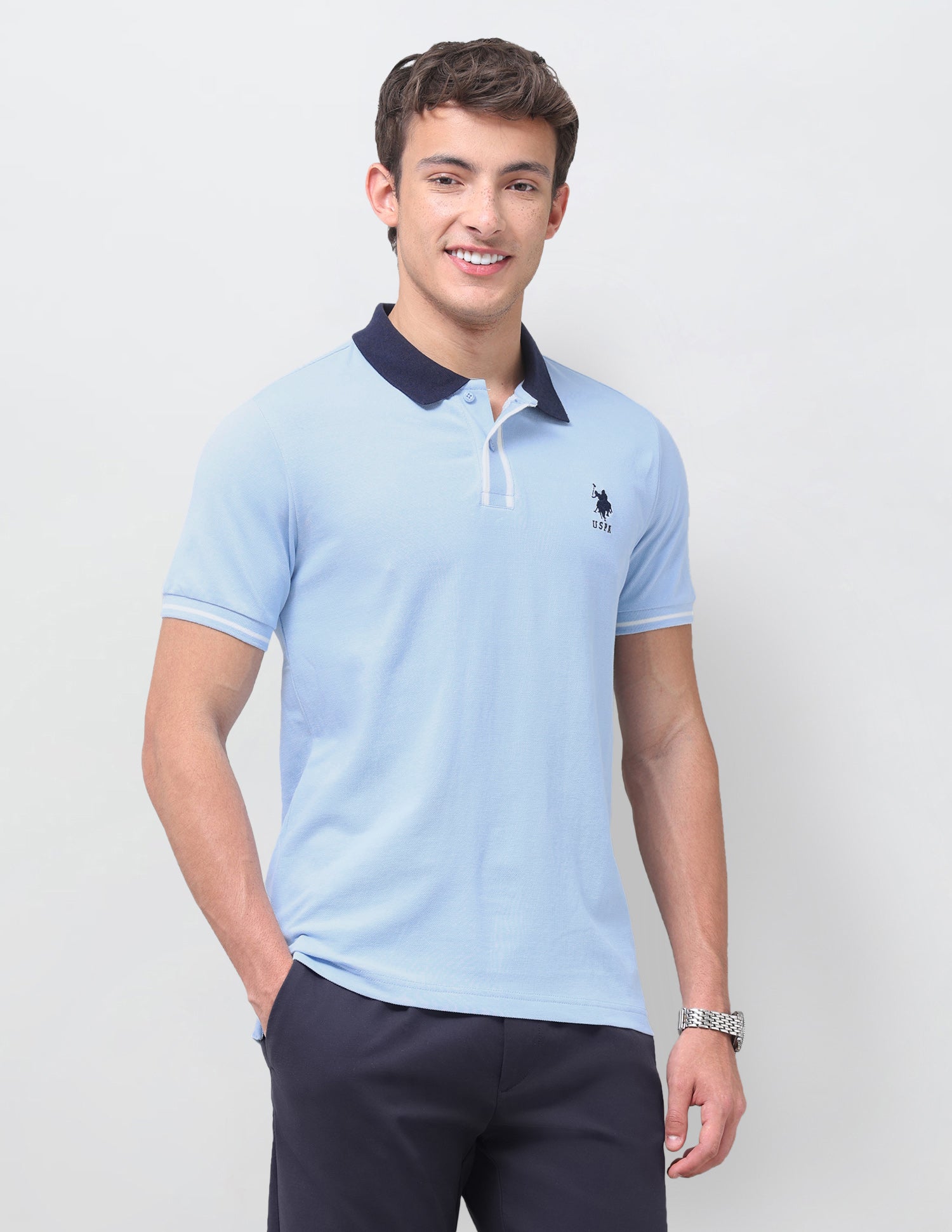 Solid Regular Fit Polo Shirt