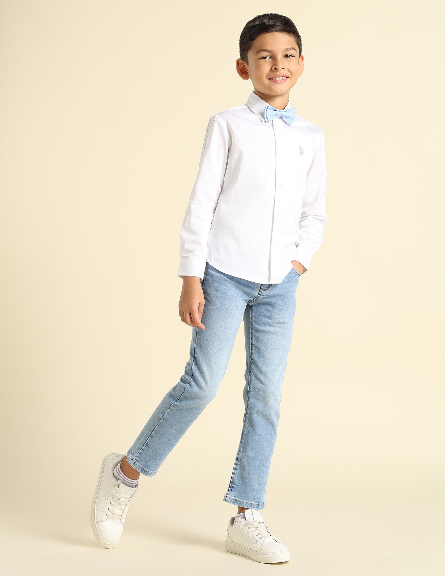 Boys Pure Cotton Satin Shirt