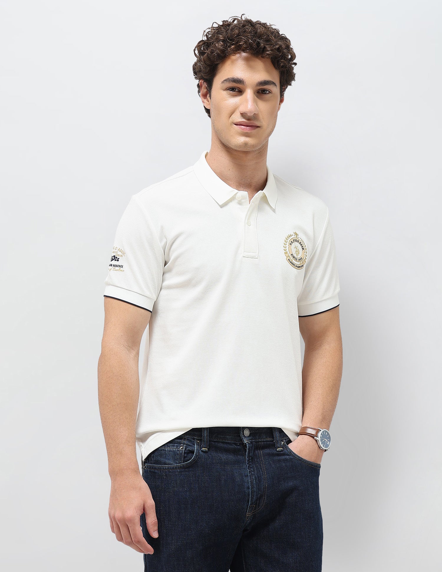 Solid Slim Fit Polo Shirt