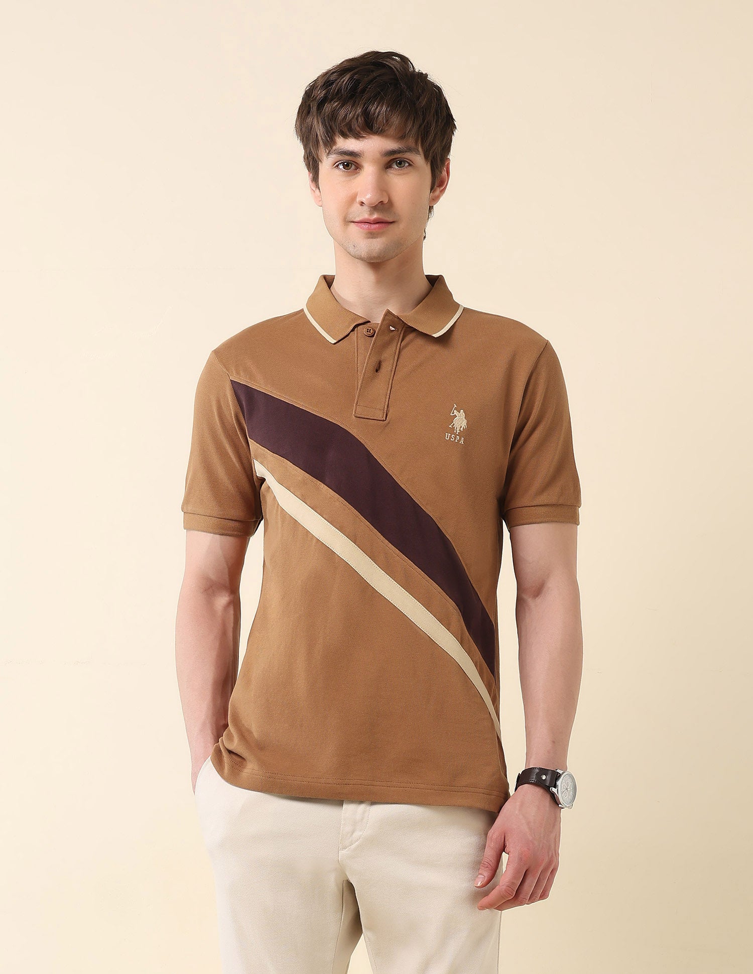 Colourblocked Classic Polo Shirt