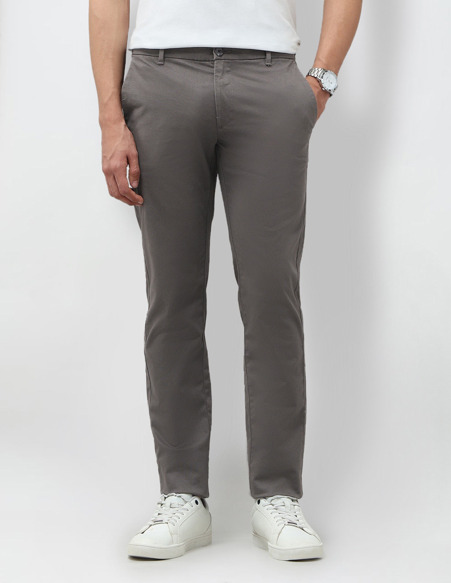 Textured Satin Trousers