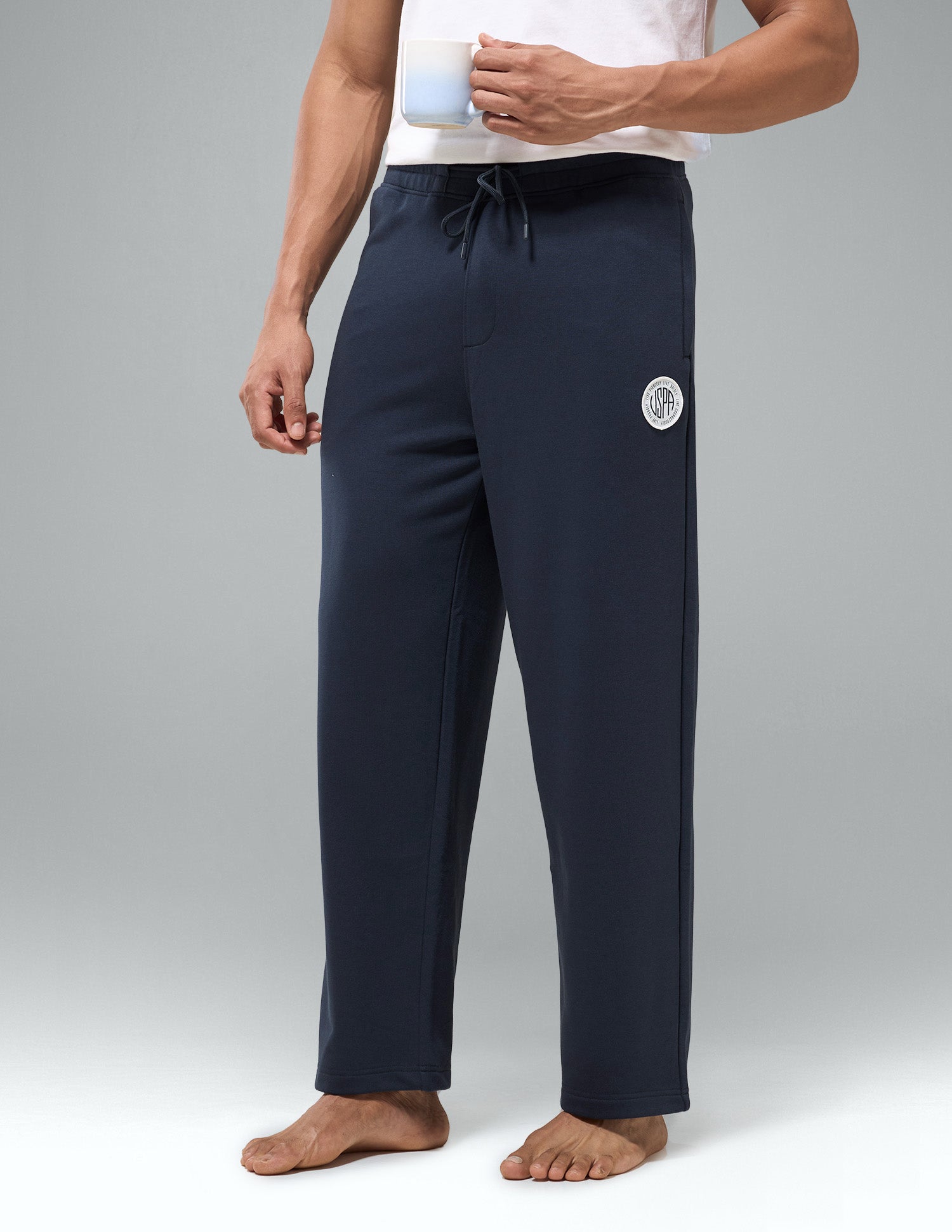 Mid Rise Relaxed Fit OR011 Track Pants Navy - U.S. Polo Assn. India | Large