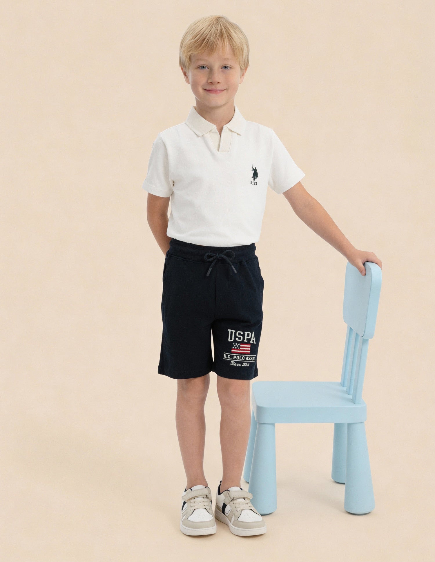 Boys Brand Printed Regular Fit Shorts
