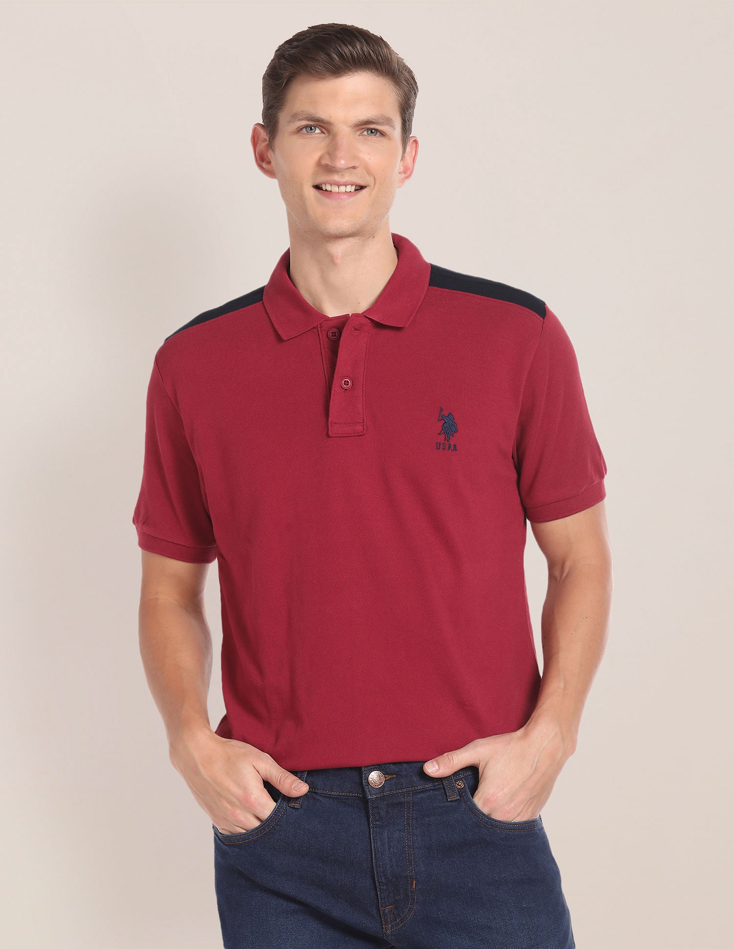 Panelled Pique Polo Shirt – U.S. Polo Assn. India