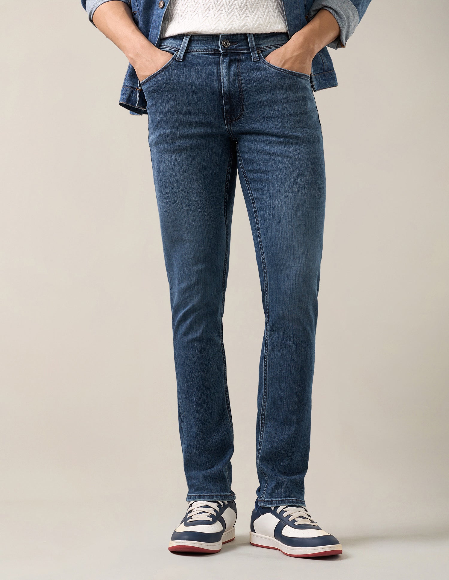 Regallo Skinny Fit Blue Jeans Blue - U.S. Polo Assn. India | Large