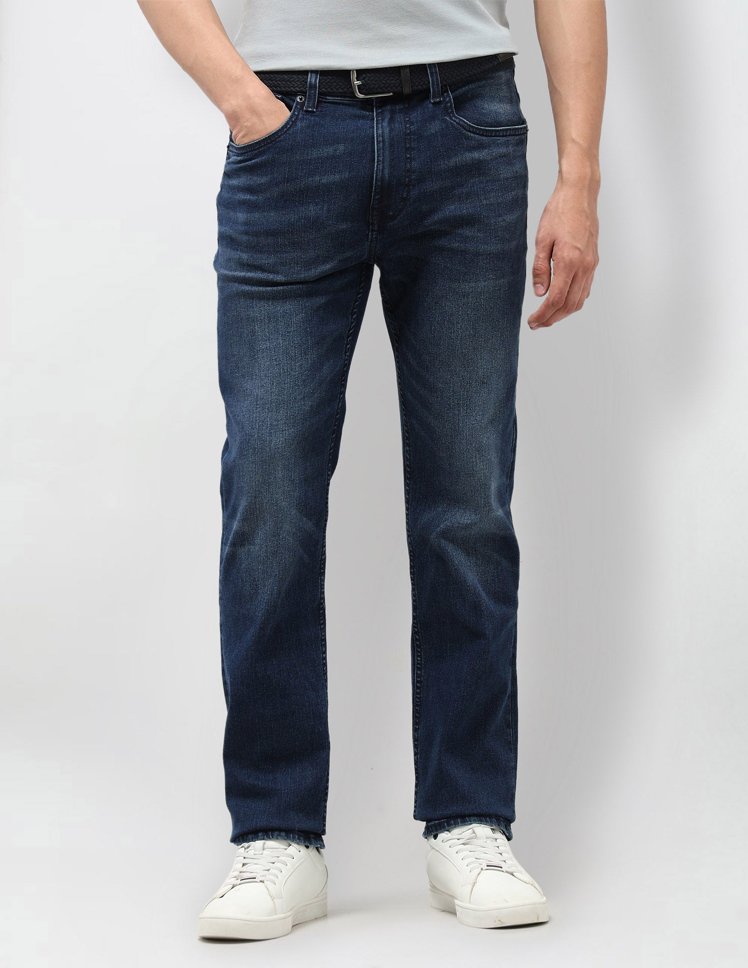 Harold Slim Straight Fit Blue Jeans Indigo - U.S. Polo Assn. India | Large