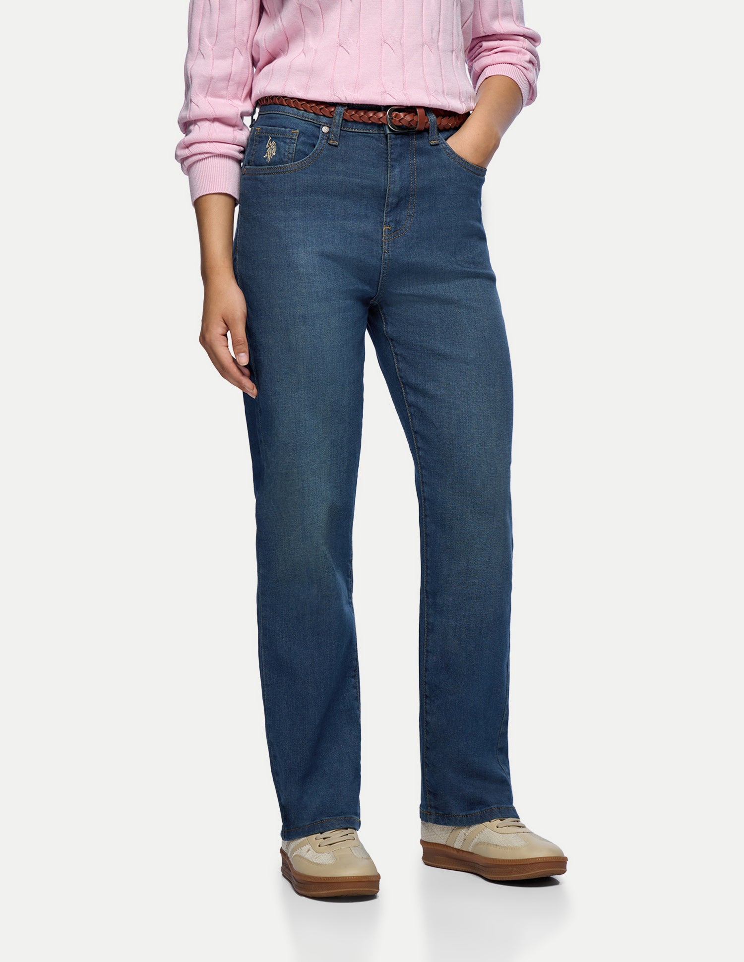 Straight Fit Blue Jeans Blue - U.S. Polo Assn. India | Large