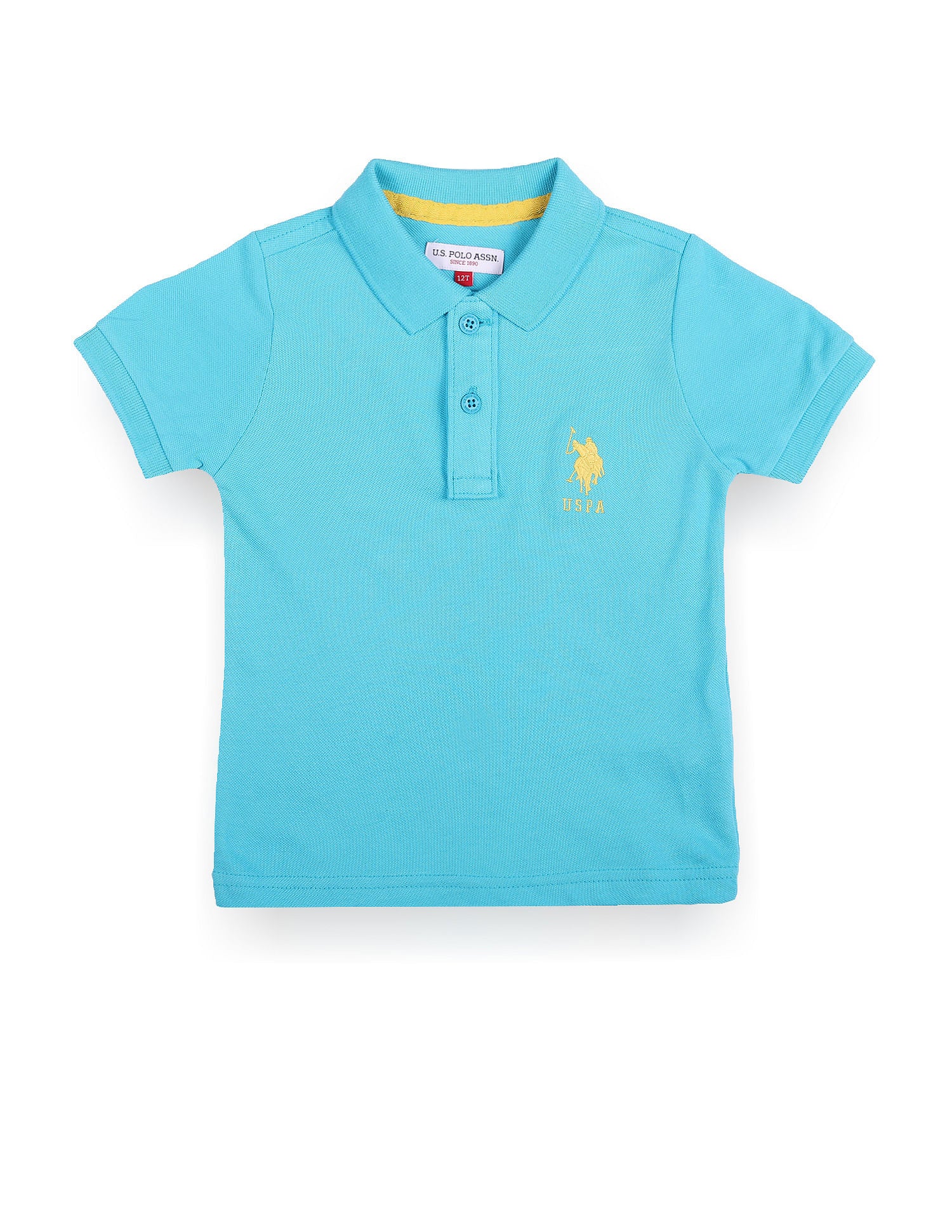Pure Cotton Solid Polo Shirt