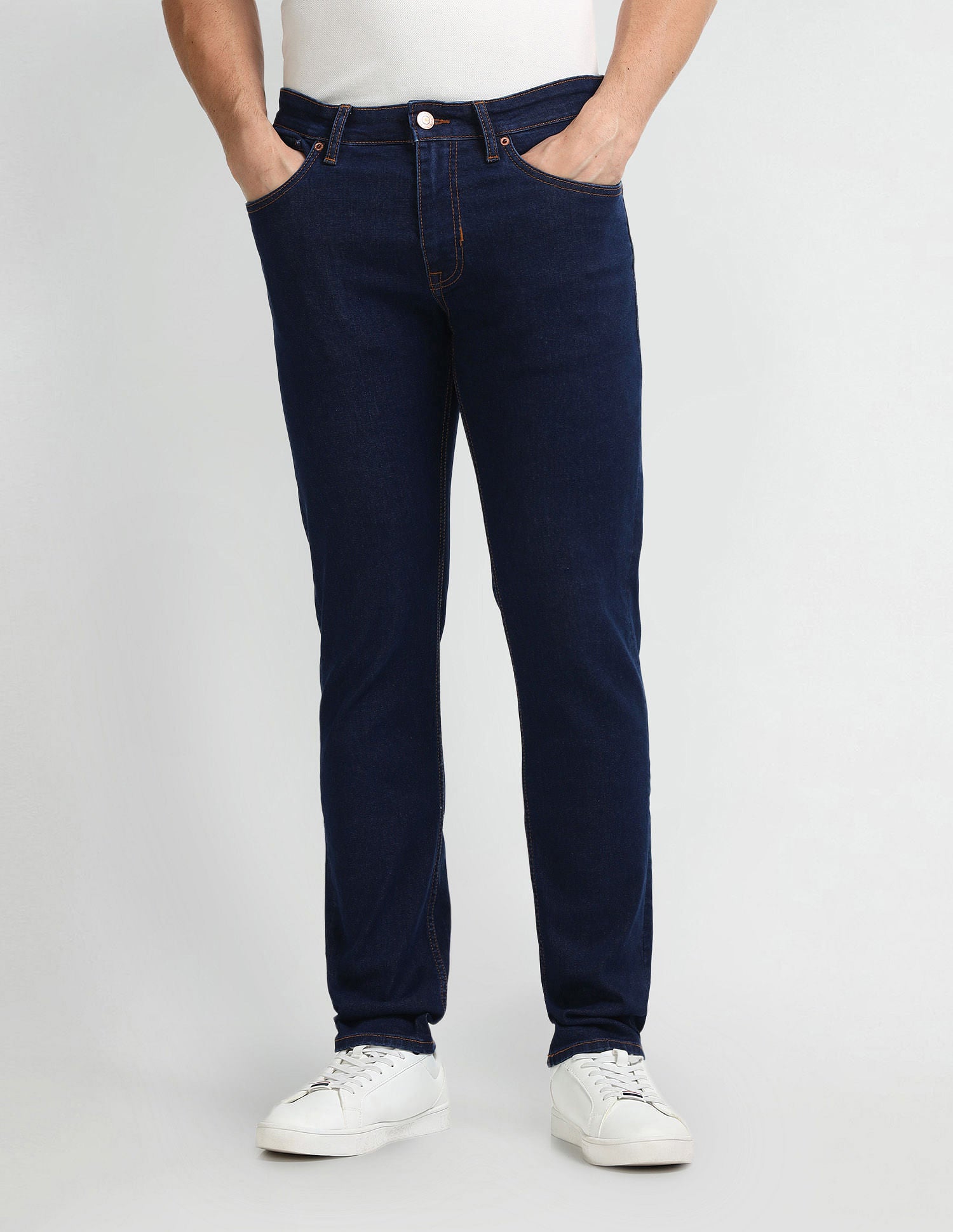Brandon Slim Tapered Blue Jeans Blue - U.S. Polo Assn. India | Large