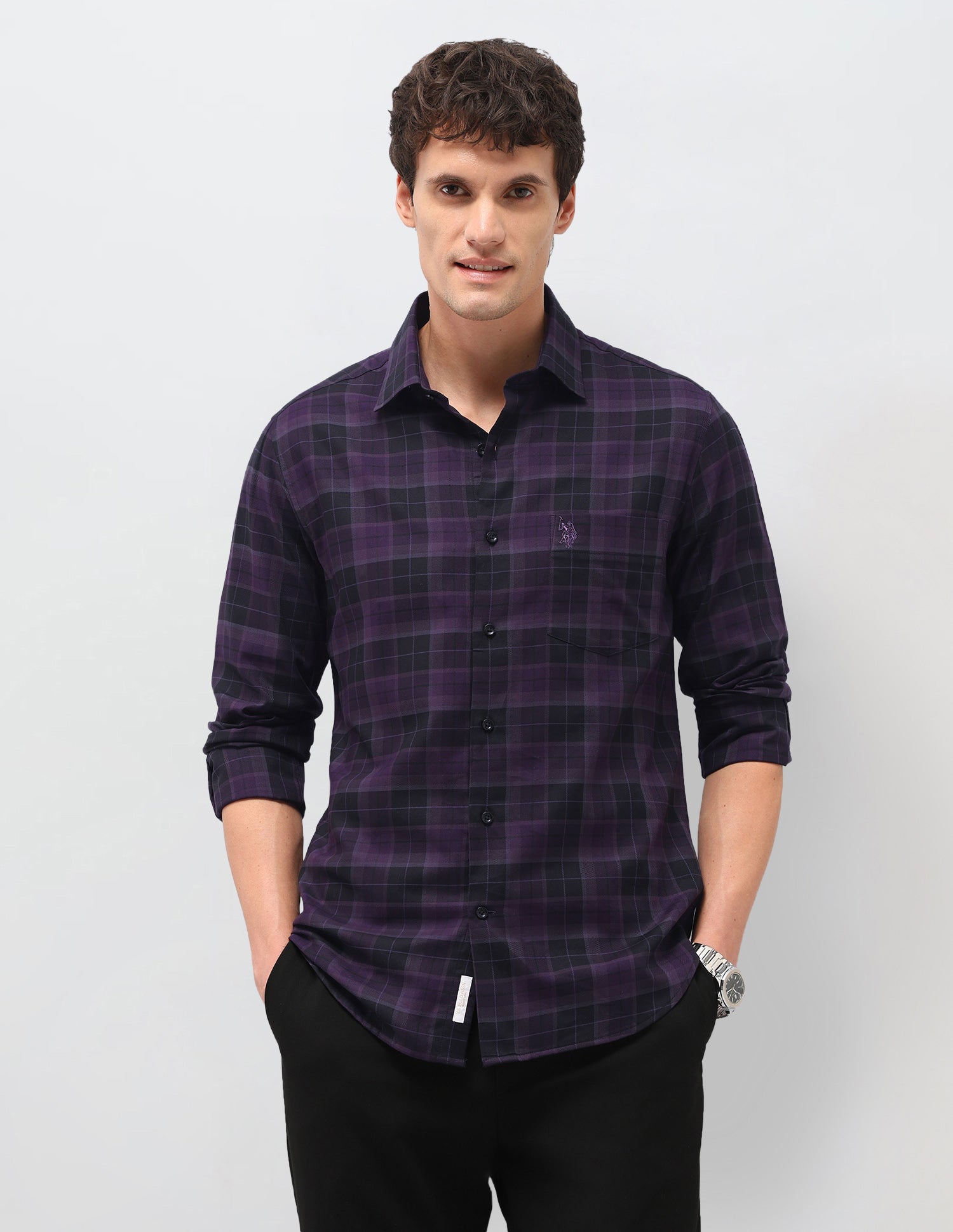 Tartan Checked Twill Shirt