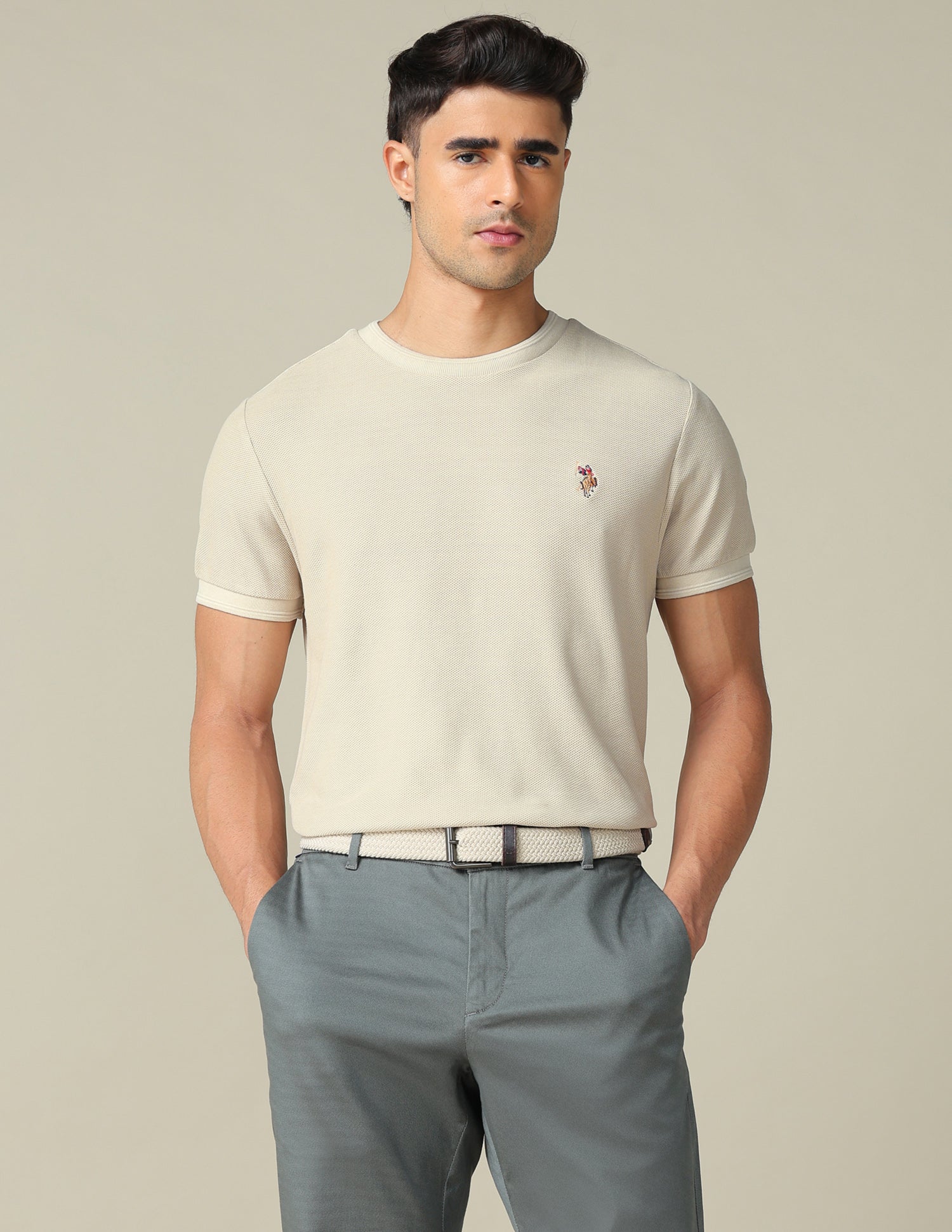 Pure Cotton Muscle Fit T- Shirt