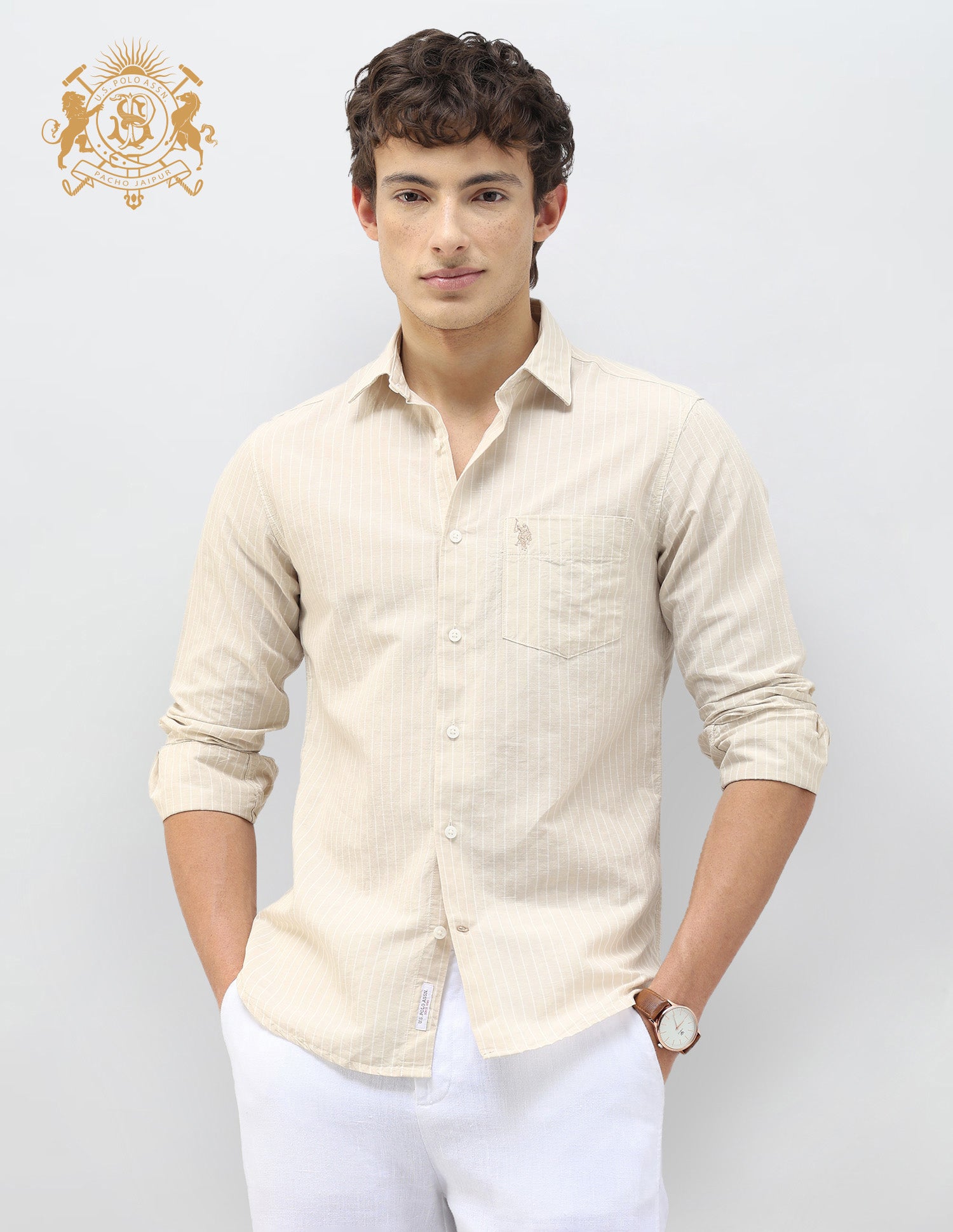 Vertical Striped Regular Fit Shirt
