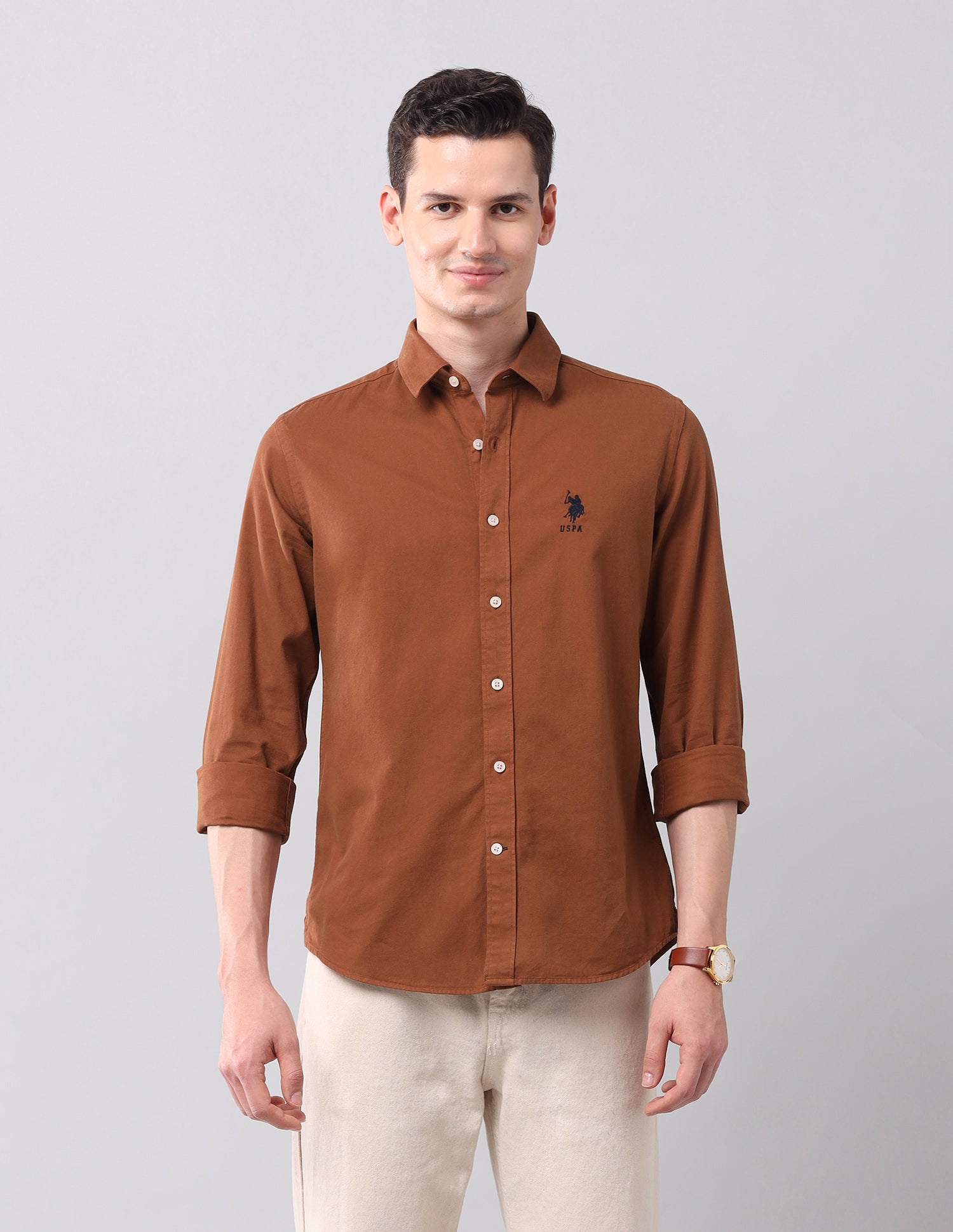 Solid Slim Fit Shirt