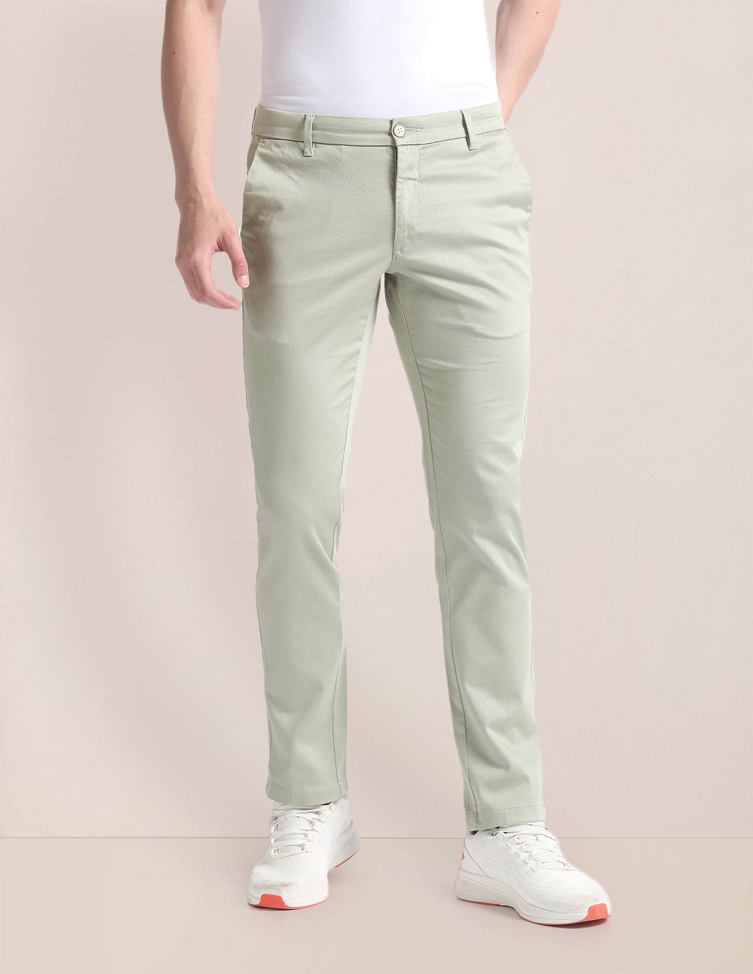 Denver Slim Fit Dobby Chinos – U.S. Polo Assn. India