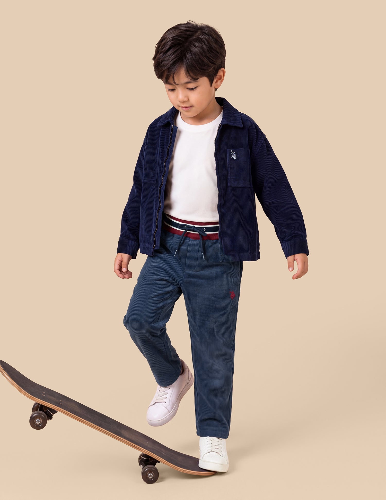 Mid Rise Regular Fit Track Pants Navy - U.S. Polo Assn. India | Large
