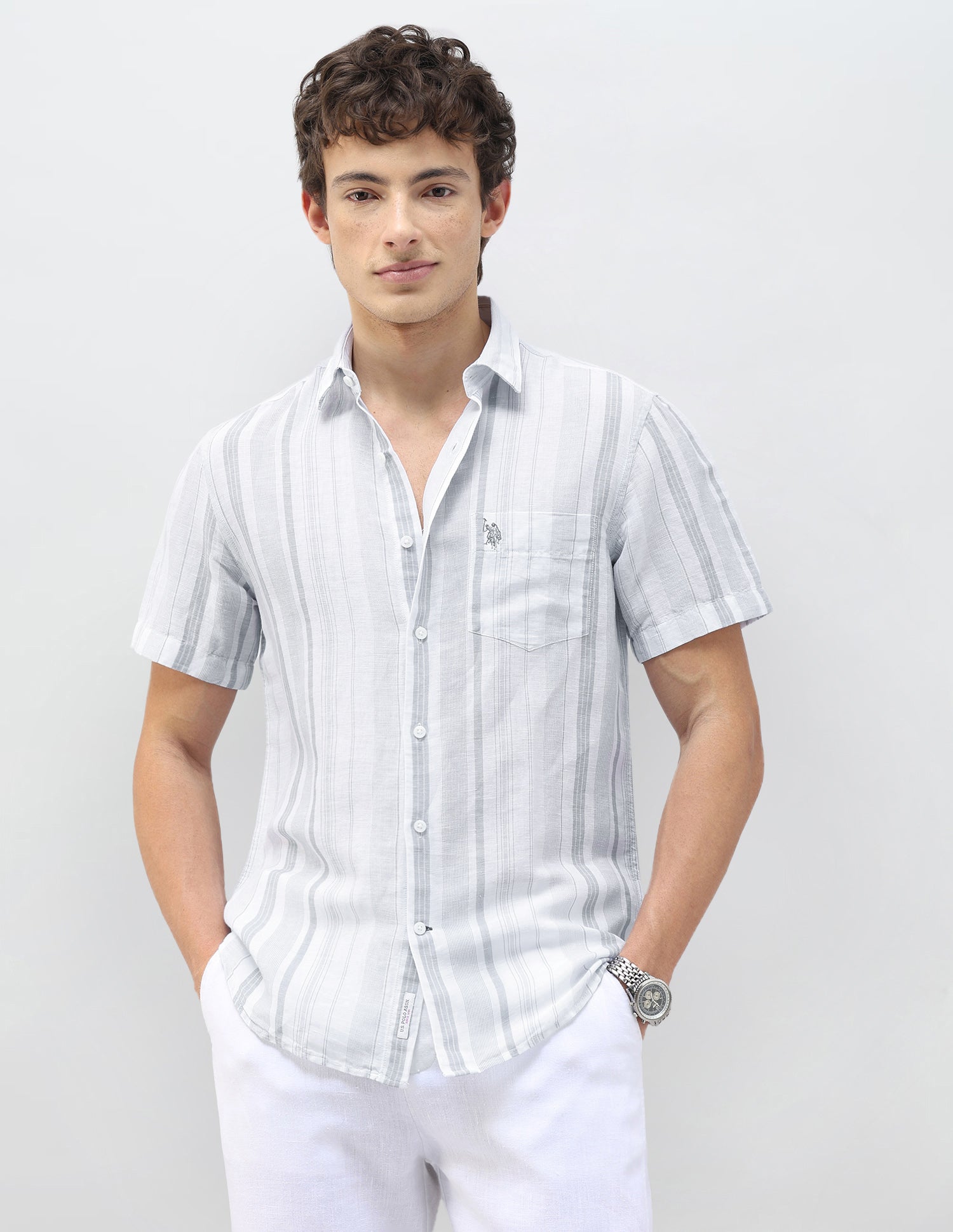 Vertical Striped Regular Fit Shirt