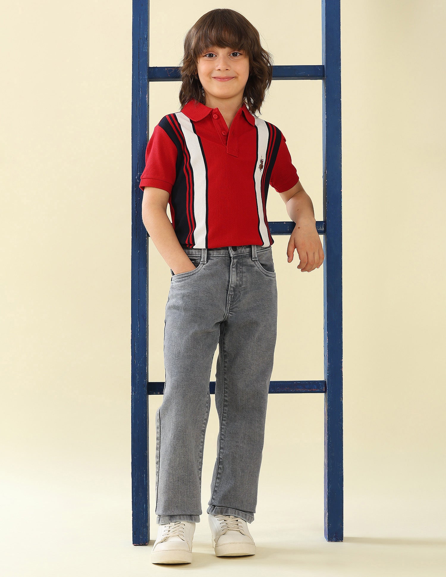 Relaxed Fit Stone Washed Jeans