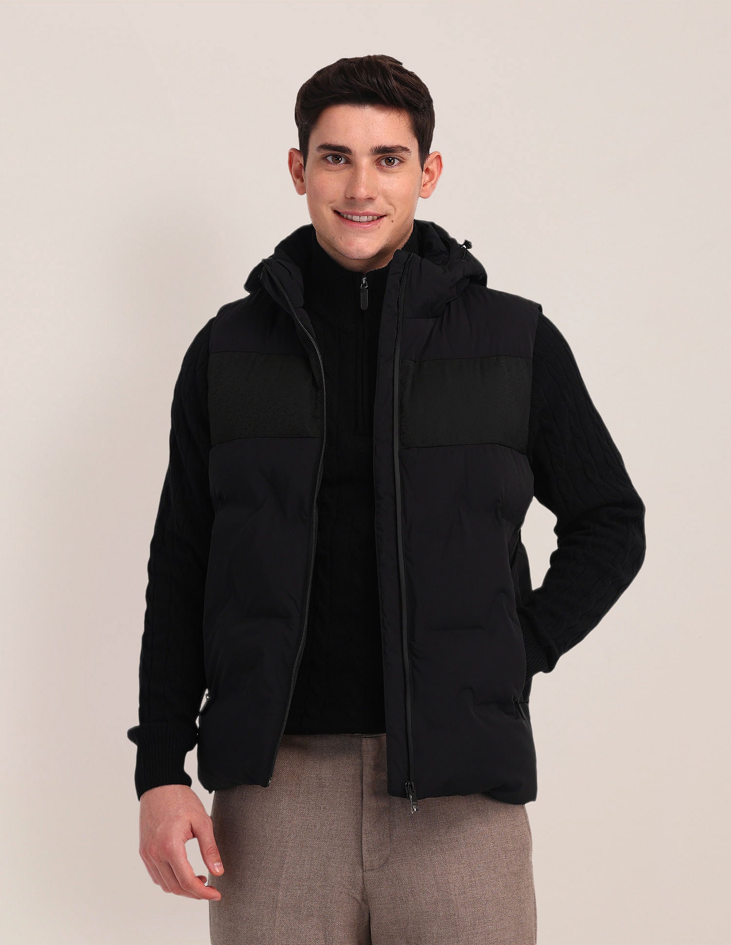 Detachable Hood Padded Jacket