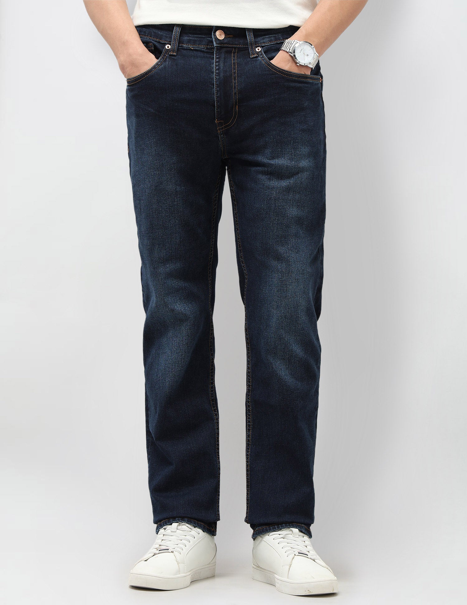 Harold Slim Straight Fit Blue Jeans